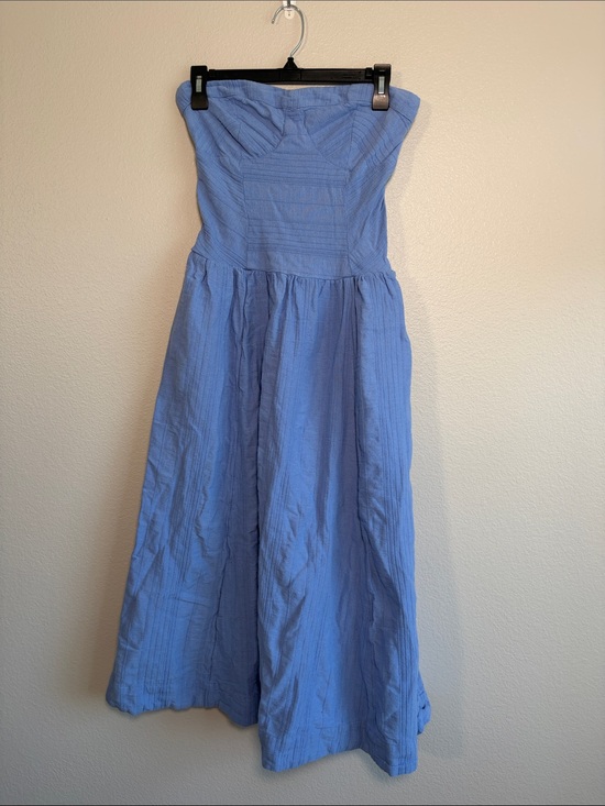 Free People Dresses & Skirts - Free People Free-est Marbella Strapless Midi Dress in Cornflower Blue - M